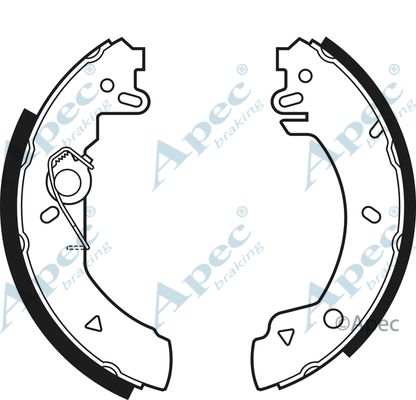 APEC BRAKING stabdžių trinkelių komplektas SHU466